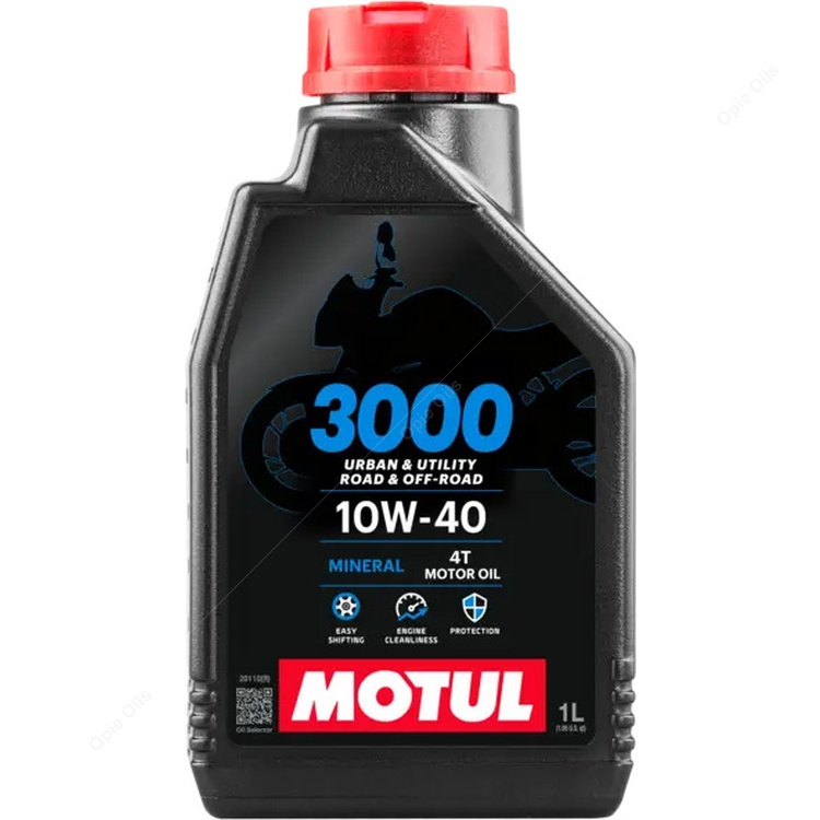 Motul 3000 4T 10w-40 4 Stroke Mineral Motorcycle Engine Oil