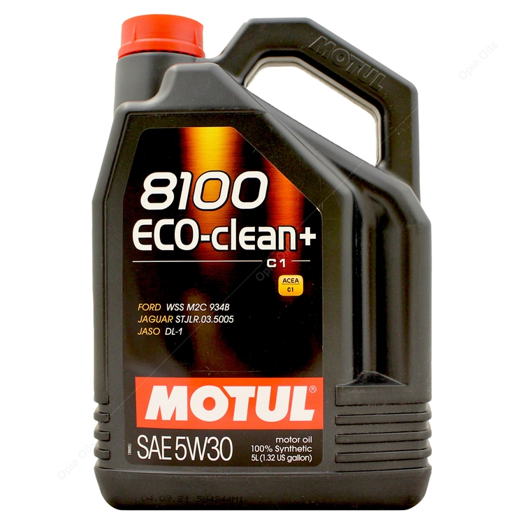 5W30 8100 X-CLEAN+ Engine Oil (5 Liter) - Motul 106377