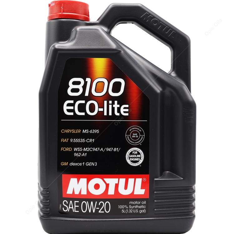 Motul 8100 Eco-Lite 0w-20 Fully Synthetic Car Engine Oil