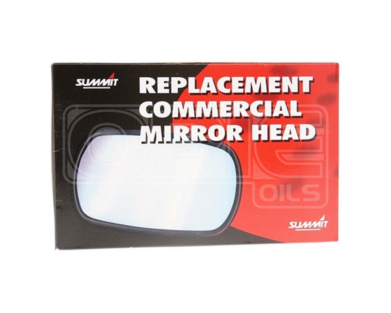 Commercial Mirror Head and Glass Universal 7" x 5" Convex 