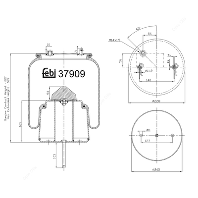 Air Spring | Febi Bilstein 37909