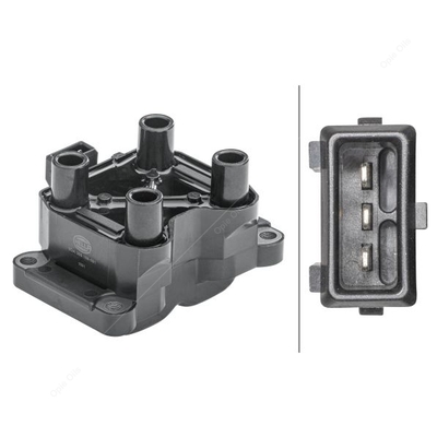 HELLA 5DA 358 057-991 Bobine - 2-pins connector - Geschroefd