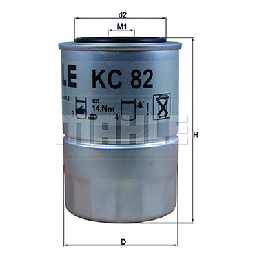 Fuel Filter KC 76 Mahle | - Fuel Filter - View #6