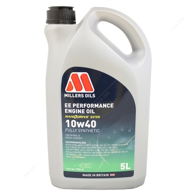 Millers Oils EE Performance 10w-40 Fully Synthetic Engine Oil