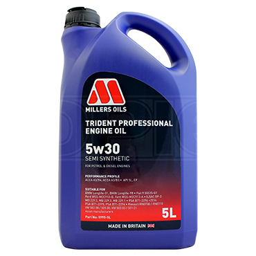 Millers Oils Trident Professional 5w-30 Semi Synthetic Engine Oil
