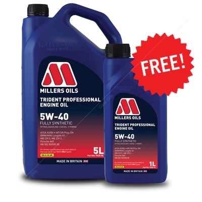 Millers Oils Trident Professional 5w-40 Fully Synthetic Engine Oil