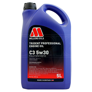 Millers Oils Trident Professional C3 5w-30 Fully Synthetic Engine Oil