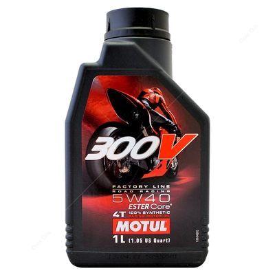 MOTUL 300V 5W-40 エンジンオイル 4本セット Motul 300V 4T Factory Line 5w-40 Ester Synthetic Racing Motorcycle