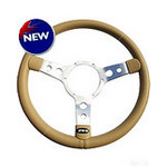 Mountney Traditional 13 Inch Vinyl Steering Wheel - Polished Centre  (33SPVBEI)