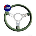Mountney Traditional 13 Inch Vinyl Steering Wheel - Polished Centre (33SPVN)