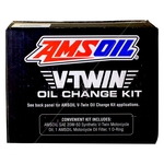 Amsoil V-Twin Oil Change Kit (HDCK) 20W-50 Motorcycle Oil + Oil Filter + O-Ring