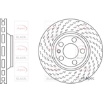 Apec Black Brake Disc Front  (DSK2310B)