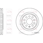 Apec Black Brake Disc Front  (DSK3167B)