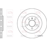 Apec Black Vented Brake Disc - Drilled (DSK2542B) Rear Axle