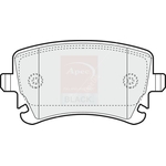 Apec Black Brake Pad Set (PAD1298B) Rear