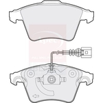 Apec Black Brake Pad Set (PAD1336B) Fits: VW