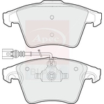 Apec Black Brake Pad Set (PAD1337B) Fits: VW