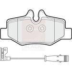 Apec Black Brake Pad Set (PAD1436B) Fits: Mercedes Rear