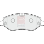 Apec Black Brake Pad Set (PAD1597B) Fits: Iveco Front