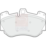 Apec Black Brake Pad Set (PAD1647B) Fits: Audi Front