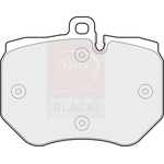 Apec Black Brake Pad Set (PAD1720B) Fits: Audi