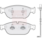 Apec Black Brake Pad Set (PAD1810B) Fits: Audi Front