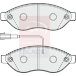 Apec Black Brake Pad Set (PAD1858B) Front