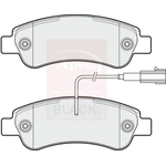 Apec Black Brake Pad Set (PAD2037B) Rear