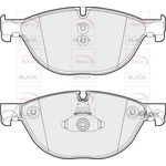 Apec Black Brake Pads Front With Retaining Spring (PAD1739B) Fits: BMW