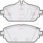 Apec Black Brake Pads Front (PAD2025B) Fits: Mercedes-Benz