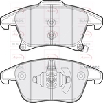 Apec Black Brake Pads Front With Retaining Spring (PAD2070B) Fits: Ford
