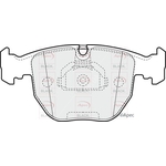 Apec Black Brake Pads Front With Retaining Spring (PAD948B) Fits: BMW