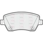 Apec Black Brake Pads (PAD1983B) Fits: Mercedes