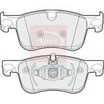 Apec Black Brake Pads (PAD2003B) Fits:  Front