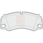 Apec Black Brake Pads (PAD2018B) Fits: Porsche Front