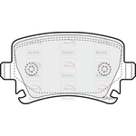 Apec Black Brake Pads Rear With Bolts (PAD1324B)