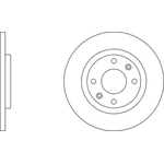 Apec Blue Solid Brake Disc (SDK6001) Fits: Peugeot Front Axle