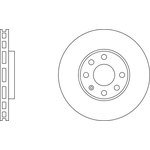 Apec Blue Vented Brake Disc (SDK6004) Front Axle