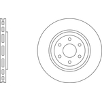 Apec Blue Vented Brake Disc (SDK6015) Fits: Nissan Front Axle
