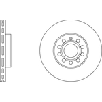 Apec Blue Vented Brake Disc (SDK6016) Front Axle