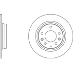 Apec Blue Solid Brake Disc (SDK6021) Fits: Mazda Rear Axle