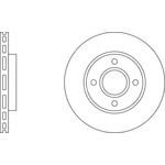 Apec Blue Vented Brake Disc (SDK6027) Front Axle
