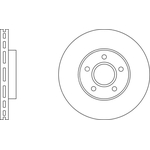 Apec Blue Vented Brake Disc (SDK6030) Front Axle