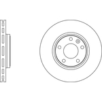 Apec Blue Vented Brake Disc (SDK6042) Front Axle