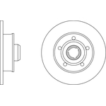 Apec Blue Solid Brake Disc (SDK6046) Fits: Audi Rear Axle