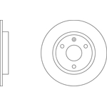 Apec Blue Solid Brake Disc (SDK6055) Fits: Peugeot Front Axle