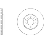 Apec Blue Vented Brake Disc (SDK6060) Front Axle