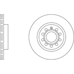 Apec Blue Vented Brake Disc (SDK6066) Front Axle