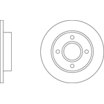 Apec Blue Solid Brake Disc (SDK6067) Front Axle