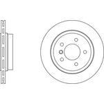 Apec Blue Vented Brake Disc (SDK6074) Fits: BMW Rear Axle